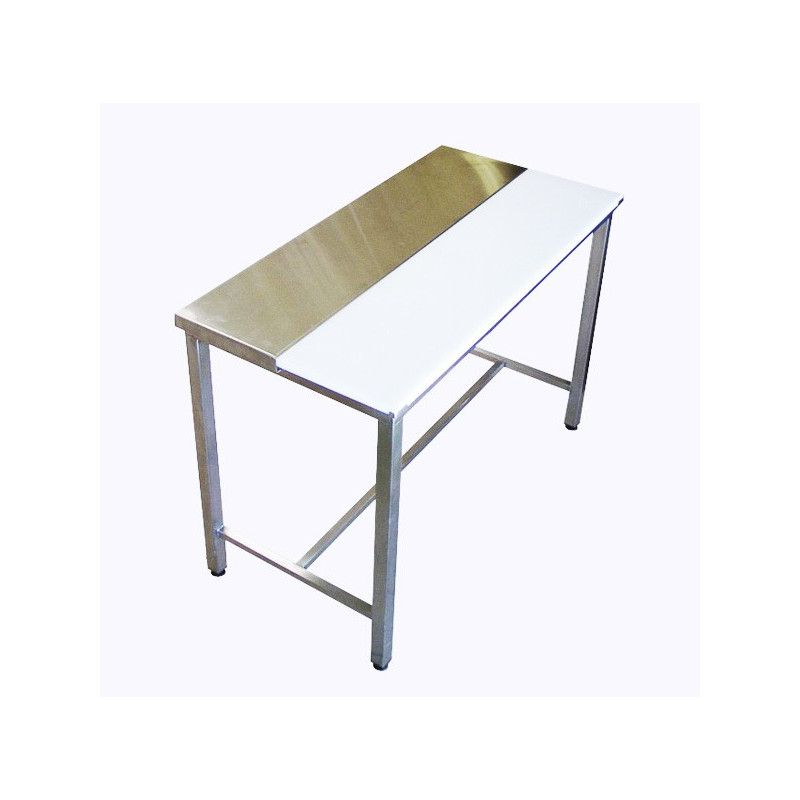 TABLE DE DECOUPE  MIXTE INOX/POLYETHYLENE