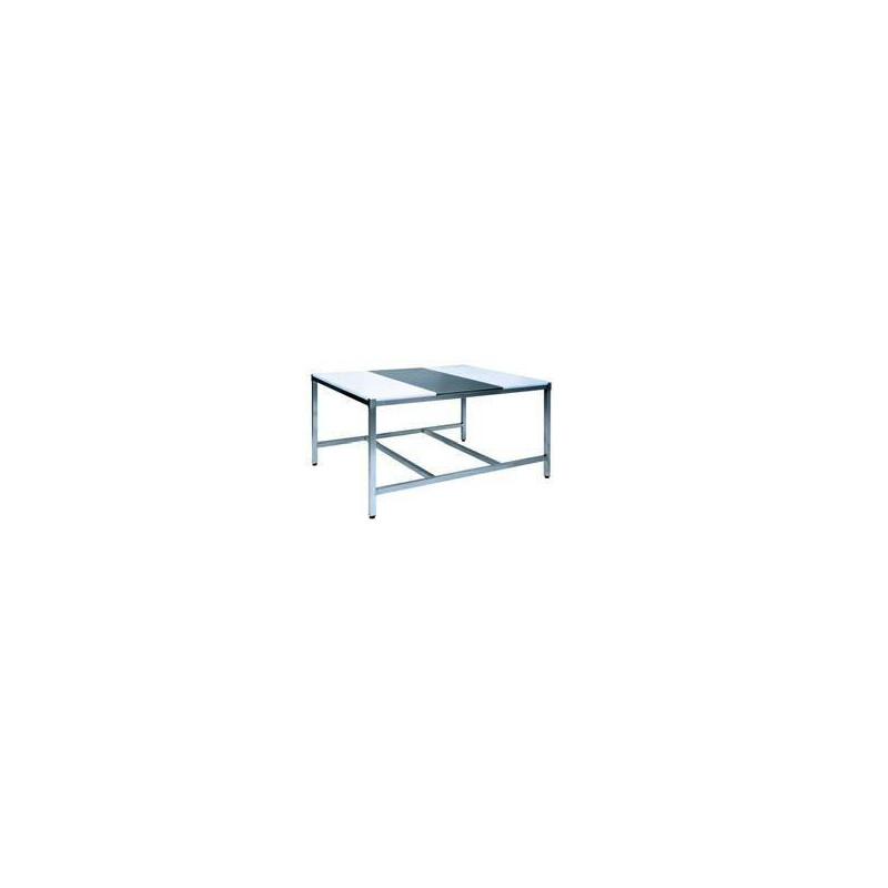 TABLE MIXTE POLY/INOX/POLY
