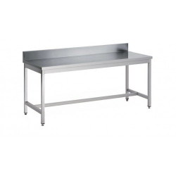TABLE INOX ADOSSEE GAMME ECO