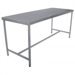 TABLE INOX DEMONTABLE CENTRALE