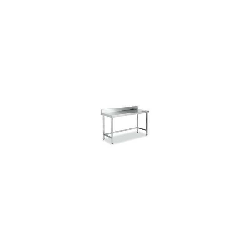 TABLE INOX ADOSSEE 1500X800X800 MM EN INOX 304