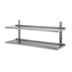 ETAGERE INOX SUR CREMAILLiERE