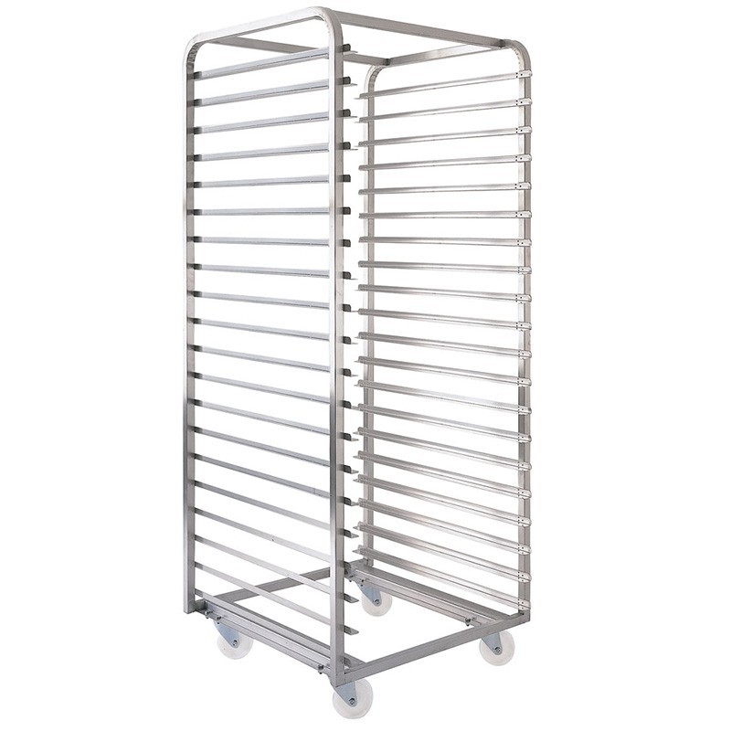 CHARIOT DE STOCKAGE INOX 800x600 mm 20 NIVEAUX ENTREE PAR LES 800